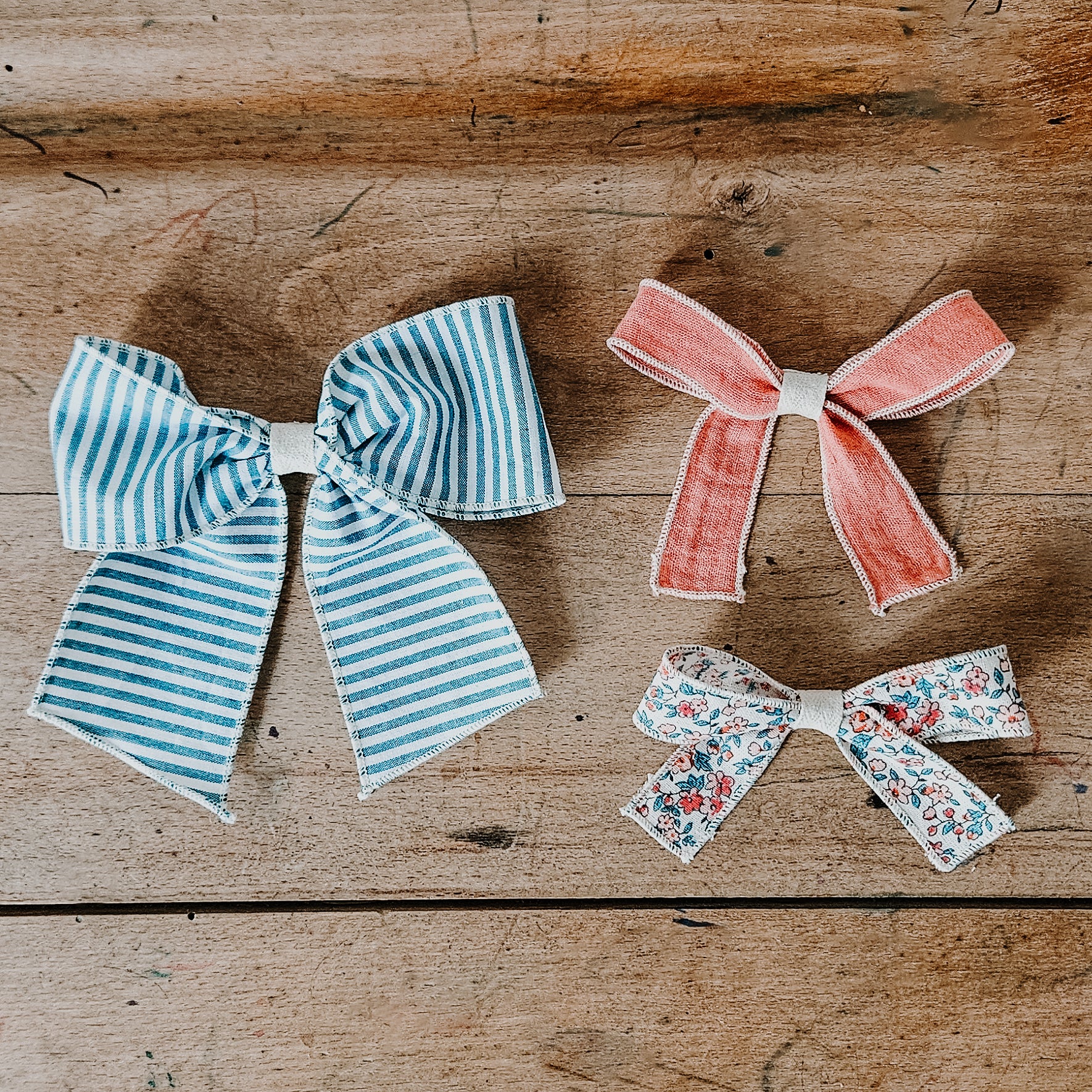 Trio de barrettes - Accessoires cheveux, Nœuds enfants – Les Buissonniers