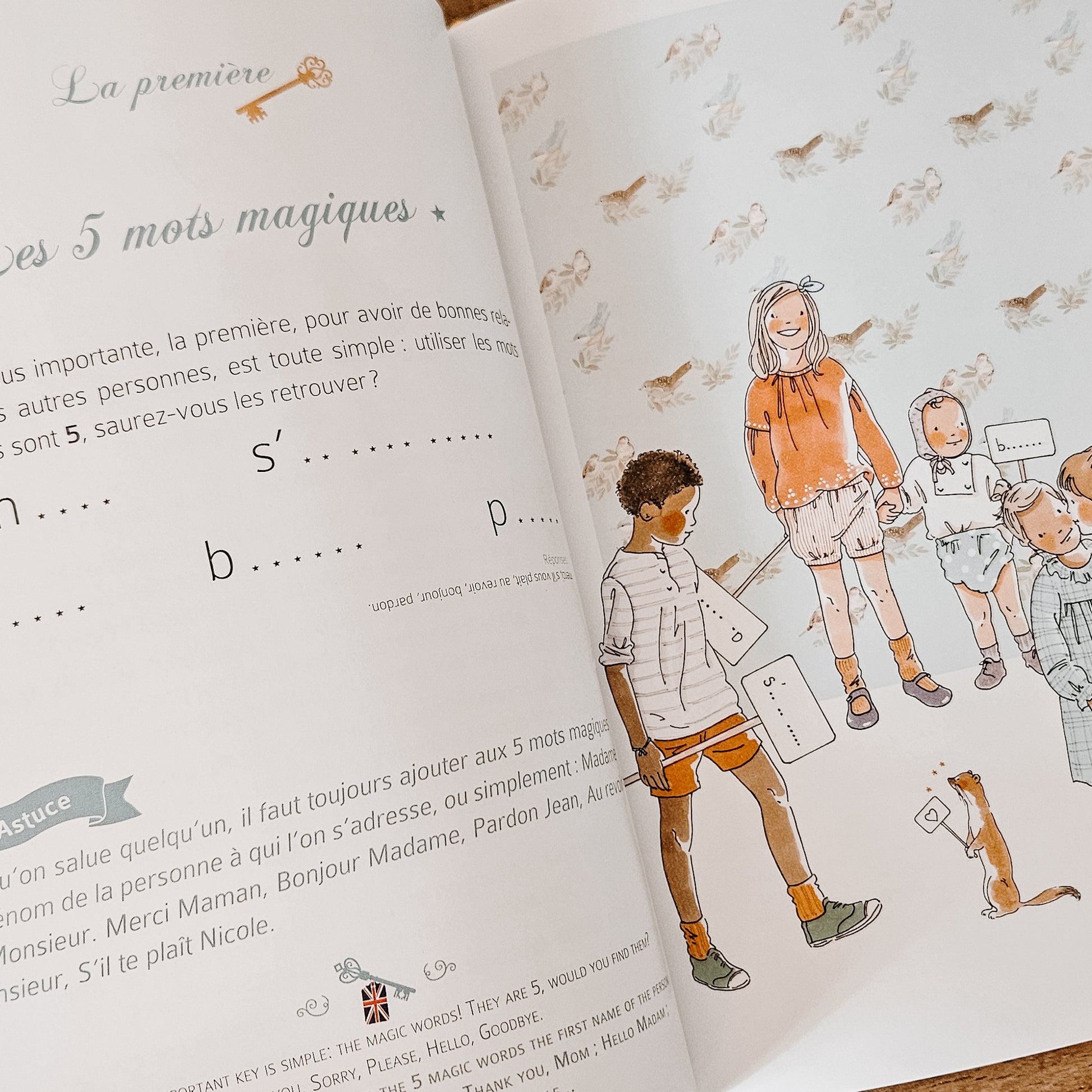 Livre enfant les 10 clefs des bonnes manières pierre téqui edition illustrations by.bm