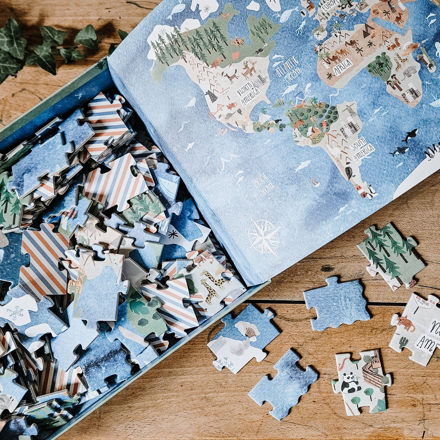 Puzzle londji cherche et trouve carte du monde 200 pieces