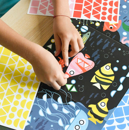 Gommettes créatives planches de stickers enfants 2-4 ans poppik