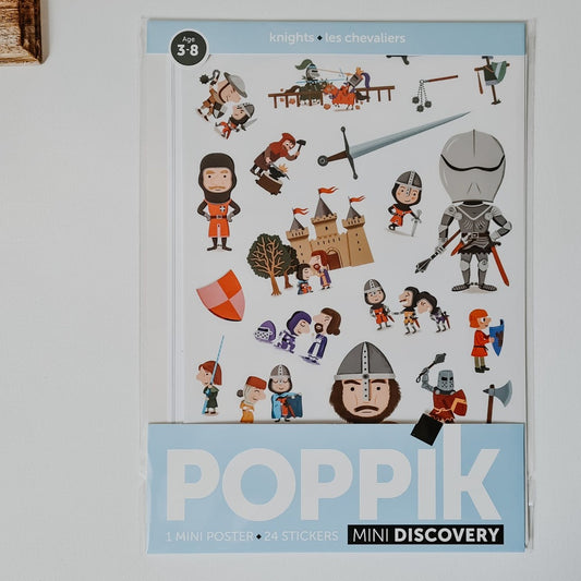 poster stickers chevaliers poppik autocollants gommettes créatives