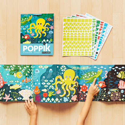 Poster créatifs stickers - Aquarium - Poppik - Autocollants, gommettes –  Les Buissonniers