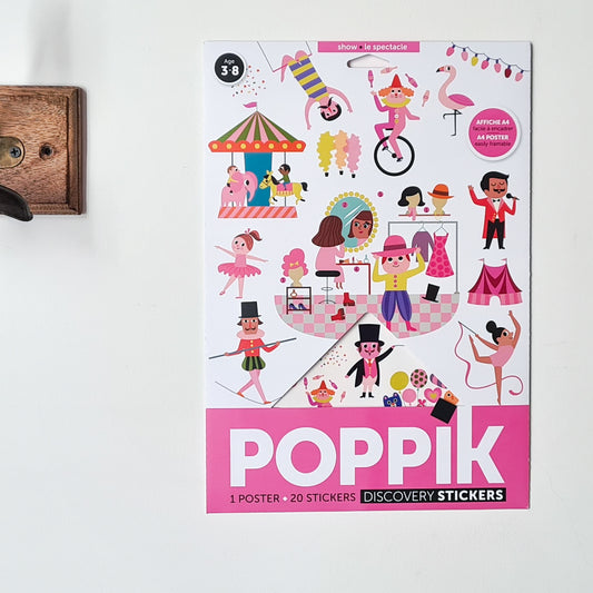 Stickers gommettes créatives poppik rose fête foraine activités manuelles enfants